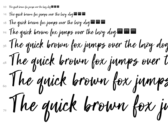 Super Natural font waterfall